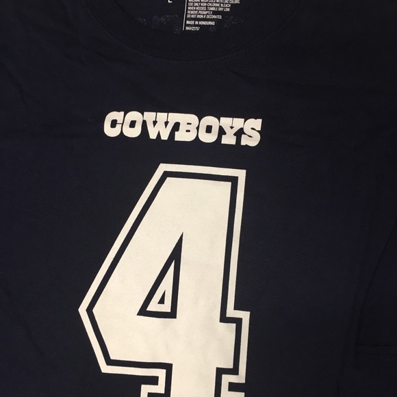 Dallas Cowboys Dak Prescott blue T-shirt - Picture 3 of 4